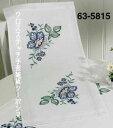 輸入刺繍 ペルミン Stort blomst ビッグフラワー・テーブルランナー Permin of Copenhagen デンマーク 北欧刺しゅう 上級者 63...