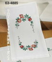 刺繍輸入キット ペルミン Juleroser クリスマスローズのテーブルランナー Permin of Copenhagen デンマーク 北欧刺しゅう 上級者 63-4885