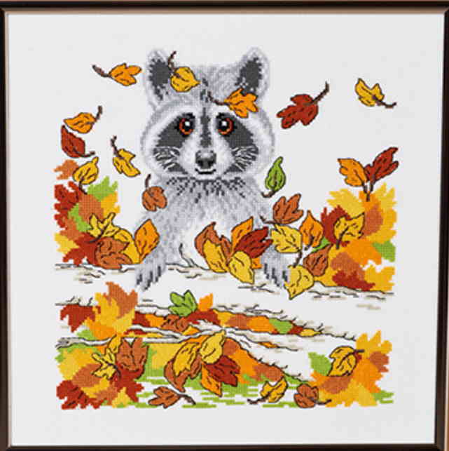 Permin of Copenhagen（ペルミン） クロスステッチ 刺しゅう キット 【 ラクーン 】 デンマーク 北欧 輸入 上級者 海外 92-4313