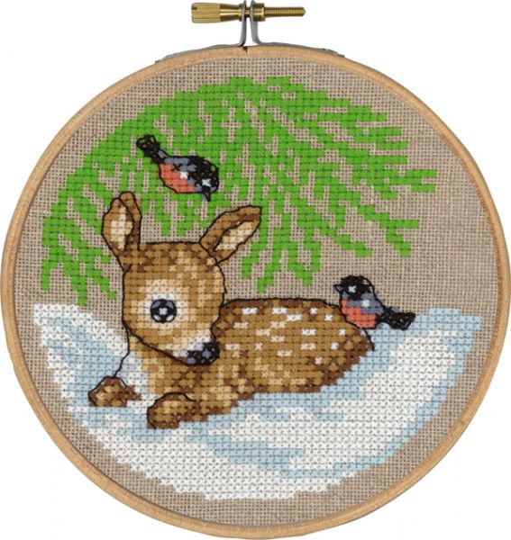 PERMIN 鹿 venison ペルミン クロスステッチ キット デンマーク 北欧 刺しゅう 13-6243 【DM便対応】