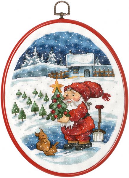 ペルミン クロスステッチ手芸ししゅうキット 【ニッセと星】 デンマーク 北欧 輸入 上級者 12-9552