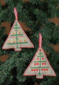 PERMIN クリスマスツリー christmas Trees （2pck） クロスステッチ 刺繍 キット デンマーク 北欧 刺しゅう ペルミン 21-3245 【DM便対応】
