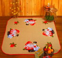 クロスステッチ刺繍キット 【雪だるまとサンタのクリスマスカーペット】 Permin of Copenhagen デンマーク 北欧 上級者 輸入 45-4226