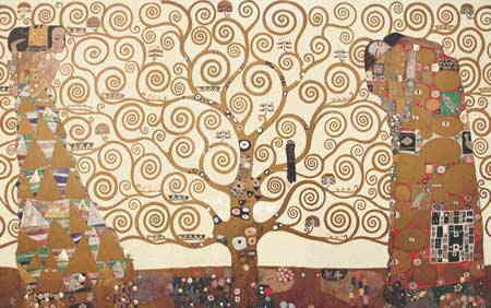 Gustav Klimt（グスタフ・クリムト） 名画 巨匠 美術 芸術 絵画 芸術作品 クロスステッチ刺しゅうチャート 図案 【The Tree of Life-生命の樹-】 Scarlet Quince 上級者 海外 輸入