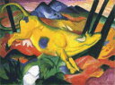 Franz Marc（フランツ・マルク） 名画 美術 芸術 絵画 芸術作品 クロスステッチ刺しゅうチャート 図案 【The Yellow Cow】 Scarlet Quince 幾何学的 牛 動物 上級者 海外 輸入