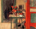 Carl Larsson（カール・ラーション） 名画 美術 芸術 絵画 芸術作品 クロスステッチ刺しゅうチャート 図案 【Lisbeth Reading】 Scarlet Quince 上級者 海外 輸入