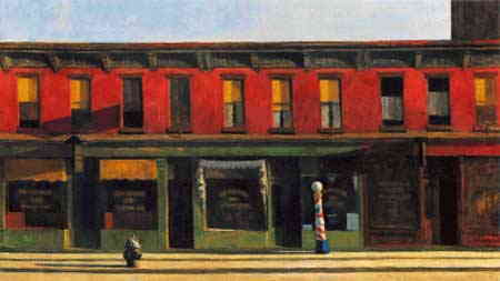 Edward Hopper（エドワード・ホッパー） 画家 美術 芸術 絵画 芸術作品 クロスステッチ刺しゅうチャート 図案 【Early Sunday Morning】 Scarlet Quince 上級者 海外 輸入