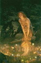 Edward Robert Hughes（エドワード・ロバート・ヒューズ） 名画 ラファエロ前派 耽美主義 美術 芸術 絵画 芸術作品 クロスステッチ刺しゅうチャート 図案 【Midsummer Eve】 Scarlet Quince 上級者 海外 輸入