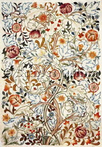 JohnHenryDearle(ジョン=ヘンリー・ダール)ステンドグラス織物ラファエル前派名画画家美術芸術絵画芸術作品クロスステッチ刺しゅうチャート図案【Acanthus】ScarletQuinceウィリアムモリス弟子上級者海外輸入