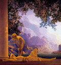 Maxfield Parrish（マックスフィールド・パリッシュ） 画家 美術 芸術 絵画 芸術作品 クロスステッチ刺しゅうチャート 図案 【Daybreak (detail) 】 Scarlet Quince 風景 上級者 海外 輸入