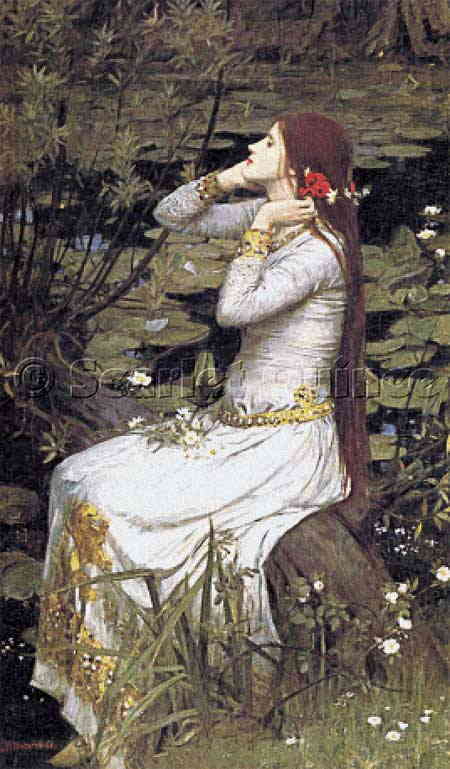 John William Waterhouse（ジョン・ウィリアム・ウォーターハウス） 名画 画家 美術 芸術 絵画 芸術作品 クロスステッチ刺しゅうチャート 図案  Scarlet Quince 上級者 海外 輸入