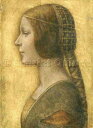 Leonardo da Vinci（レオナルド・ダ・ヴィンチ） 15世紀後半作品 巨匠 名画 印象派 画家 美術 芸術 絵画 芸術作品 クロスステッチ刺繍チャート 図案 【La Bella Principessa-美しき姫君-】 Scarlet Quince 上級者 海外 輸入