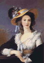 Marie Louise Elisabeth Vigee-Le Brun（エリザベート＝ルイーズ・ヴィジェ＝ルブラン） 名画 画家 美術 芸術 絵画 芸術作品 クロスステッチ刺繍チャート 図案 【Duchesse de Polignac】 Scarlet Quince 上級者 海外 輸入