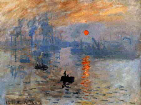 Claude Monet（クロード・モネ） 1872年制作 巨匠 名画 画家 美術 芸術 絵画 芸術作品 クロスステッチ刺繍チャート 図案 【Impression: Sunrise - 印象・日の出 - 】 Scarlet Quince 上級者 海外 輸入