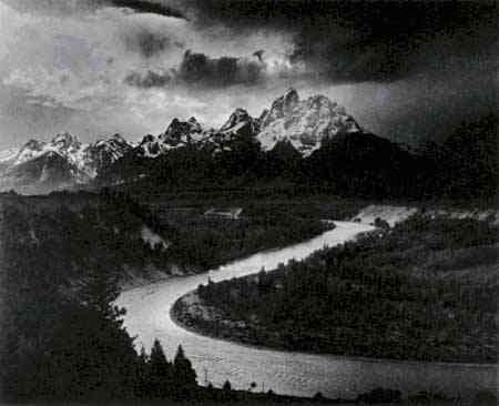 Ansel Adams（アンセル・アダムス） 写真家 美術 芸術 芸術作品 クロスステッチ刺繍チャート 図案 【The Tetons -- Snake River】 Scarlet Quince 上級者 海外 輸入