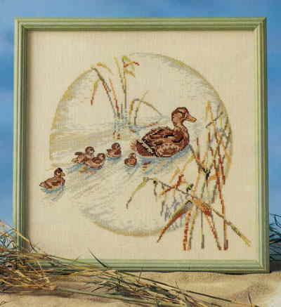 クロスステッチ 刺しゅう キット OOE オーレンシュレーガー O. Oehlenschlägers Eftf. 【 鴨 】 ししゅうキット デンマーク 北欧 輸入 上級者 Oehlenschlager 22034