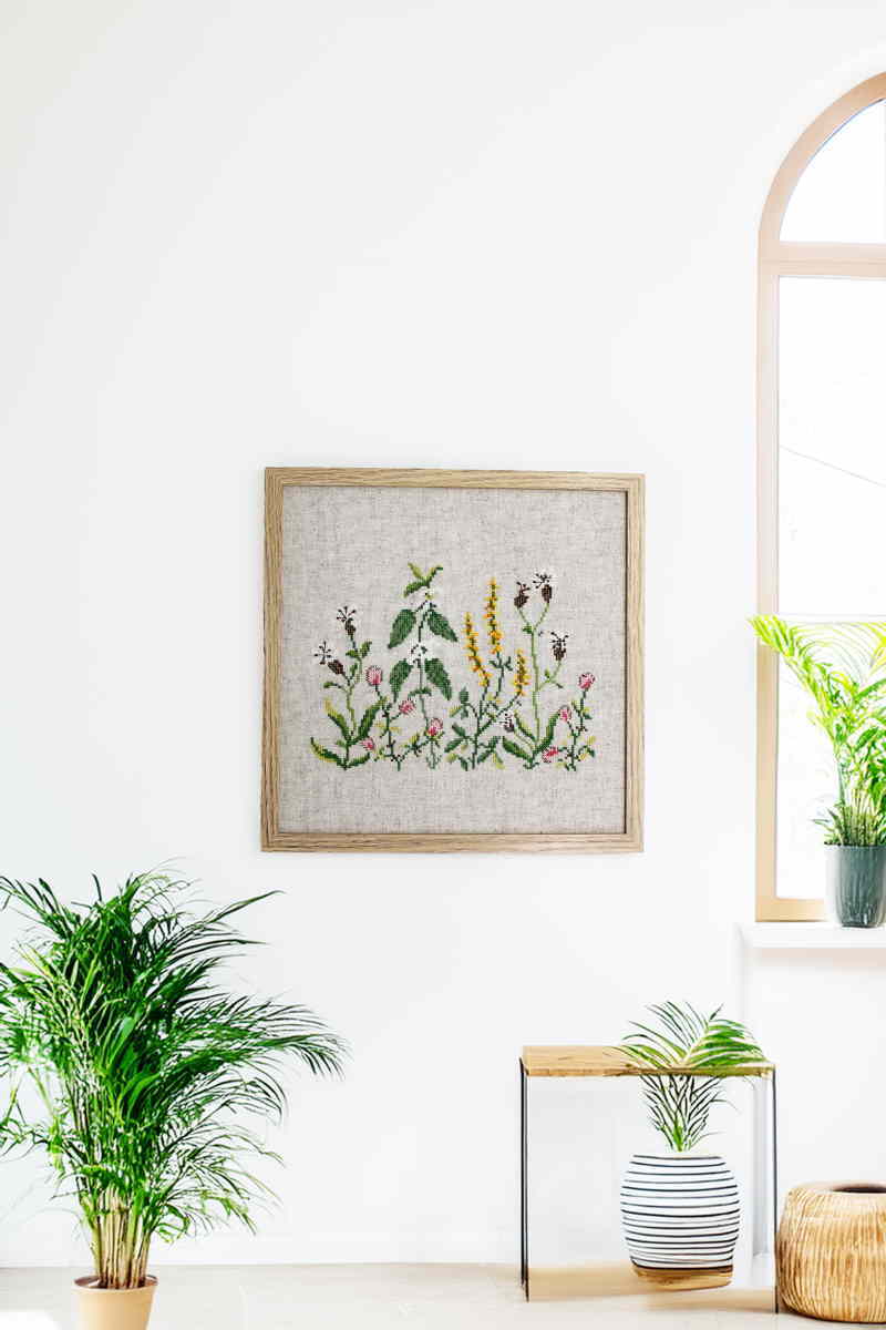 Embroidery - OOE クロスステッチ 刺しゅう キット オーレンシュレーガー O. Oehlenschlägers Eftf. 【 道端の花 】 ししゅうキット デンマーク 北欧 輸入 上級者 Oehlenschlager 62214