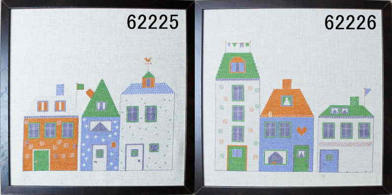 OOE クロスステッチ 刺しゅう キット オーレンシュレーガー O. Oehlenschlägers Eftf. 【 家 】 ししゅうキット デンマーク 北欧 輸入 上級者 風景 街並み いえ ハウス Oehlenschlager 62225 62226