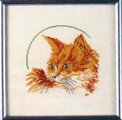 O. Oehlenschlägers Eftf. クロスステッチ 刺しゅう キット OOE オーレンシュレーガー 【 赤猫 】 ししゅうキット デンマーク 北欧 輸入 初心者 Oehlenschlager 65113
