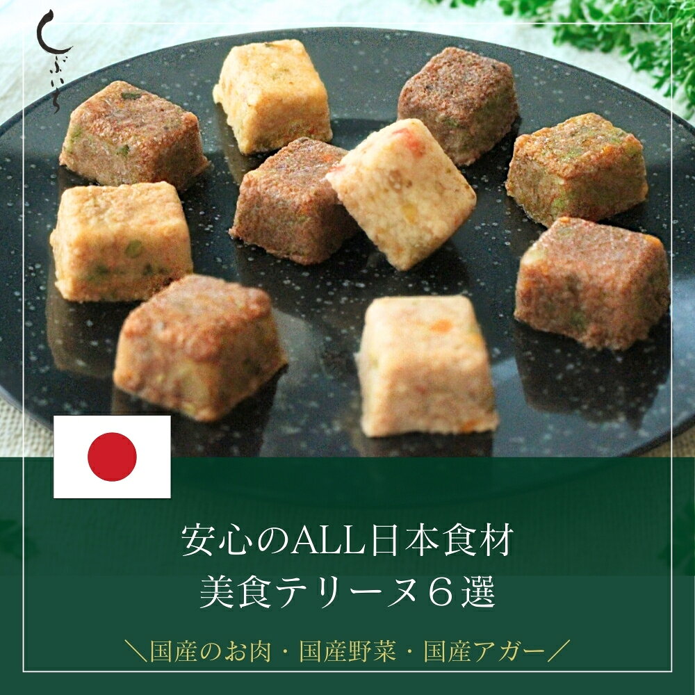 Rakuten - 【犬用・猫用】【安心のALL日本食材】美食テリーヌ6選（牛・馬・豚・鶏・イノシシ・エミュー）ドッグフード キャットフード 国産 野菜 無添加 トッピング 手作り 誕生日 バースデー 肉ケーキ トッピング お祝い ギフト プレゼント 送料無料