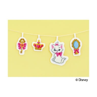 オリムパス製絲 ディズニー クロス ステッチキット ガーランド マリー 9048 クロスステッチキット