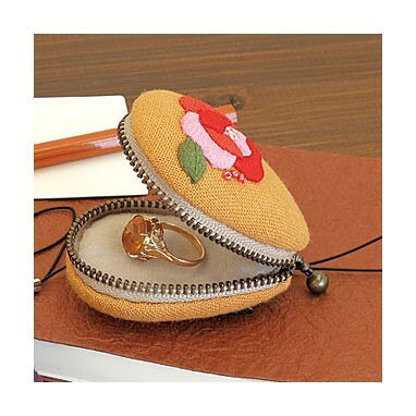 Olympus オリムパス 花のしずく マカロンポーチ 手芸キット 5月あやめ パッチワー...