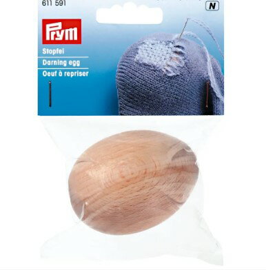プリム(Prym) ダーニングエッグ 木製 49mm×65mm 611591 ｜洋裁 yousai ソーイング sewing 手芸 裁縫 ホ..