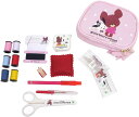 Misasa ミササ くまのがっこう ソーイングセット ファスナーポーチ ラウンドタイプ No.1764 ピンク |洋裁 yousai ソーイング sewing...