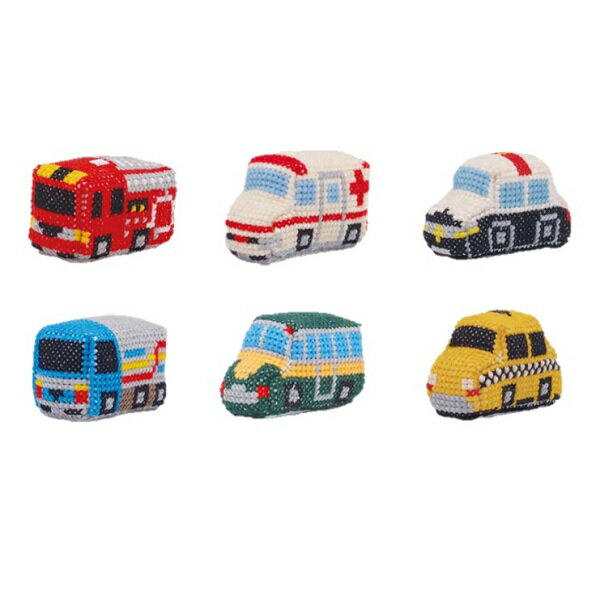 Anchor アンカー クロスステッチキット はたらくくるまのピンクッション 全6型 342743 ｜洋裁 yousai ソーイング sewing 手芸 裁縫 ホリウチのサムネイル