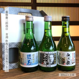 ギフト 日本酒 青淵飲み比べ3本セット 各300ml 渋沢栄一 燗 SAKE お酒 冷酒 深谷米 地酒