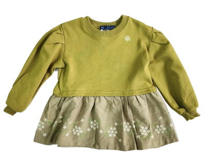 【SALE】【Little s.t. by s.t. closet /リトルエスティークローゼット/2024’AW】金木犀刺繡プルオーバー (110cm)