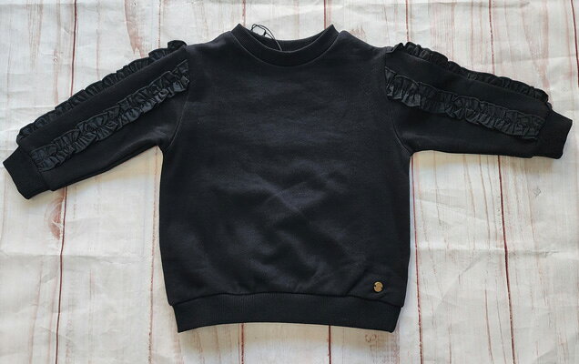 【SALE】【2024'AW / MAKE YOUR DAY/メイクユアデイ】たっぷり袖フリル 裏毛トレー...