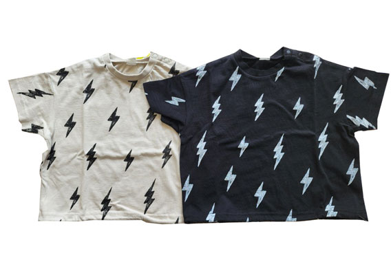 【SALE】【nico hrat /ベビールーム/2024'SS】稲妻 Tシャツ　(90-110cm)