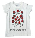 【SALE】【CHEEK ROOM /ベビールーム】いちごケーキTシャツ (90-110cm)