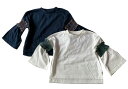 【SALE】【2022AW/Ocean&Ground/オーシャン&グラウンド】フリルスリーブTシャツ(80-130cm)