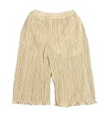 【SALE 30%OFF】プリーツカットソーワイドパンツ(90,100,130cm/ベージュ)(4)
