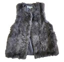 【SALE】【2024’AW】【OCEAN&GROUND】エコファー ロングベスト (100cm)