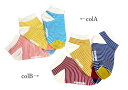 【SALE 除外】ミニマムボーダー アンクルソックス 3P(M-L/col-A,col-B)【stample】(アラジン)