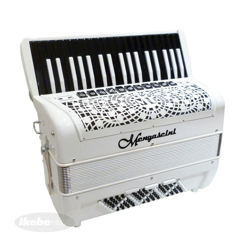 Mengascini 【USED】Preferita374 Reverse key【白黒反転鍵盤仕様】 アコーディオン ピアノタイプ 電子ピアノ・その他鍵盤楽器 