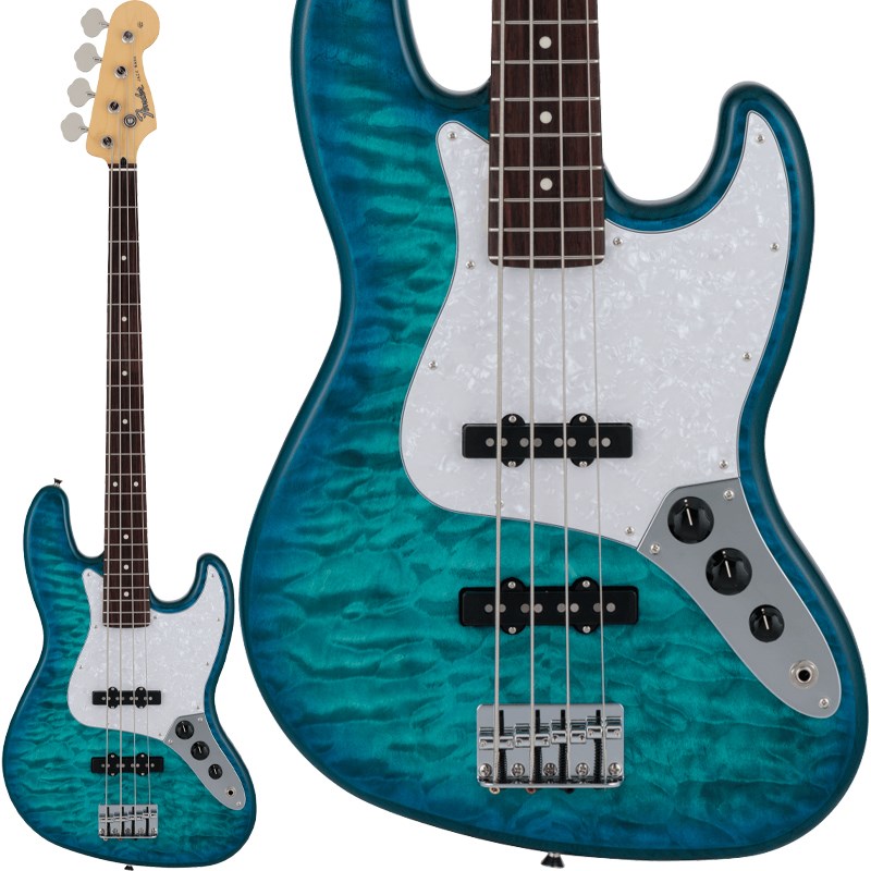 Fender Made in Japan 2024 Collection Hybrid II Jazz Bass Quilt Maple T...