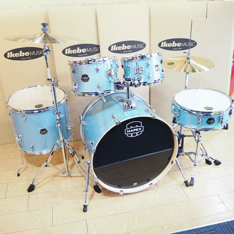 MAPEX USEDVENUS Series 5pc Set [BD2210TT12TT16FT14SD/Aqua Blue Sparkle]ڥХ&ϡɥ° ɥॻå (ɥ)