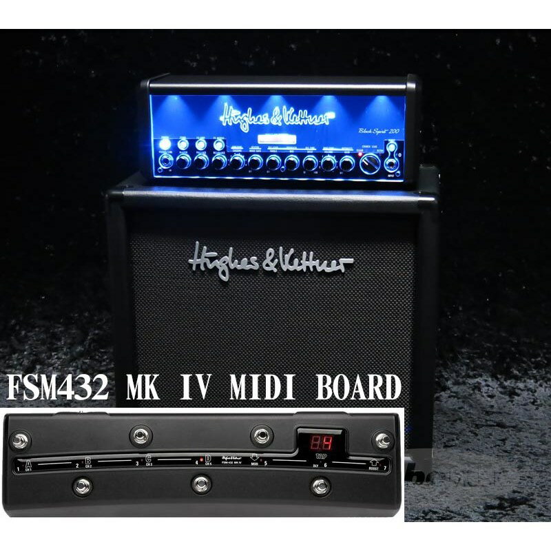 あす楽 Hughes&Kettner Black Spirit 200 & TubeMeister 112 Cabinet & FSM432 MKIV MIDI BOAD ギターアンプ ヘッド (ギターアンプ・ベースアンプ)