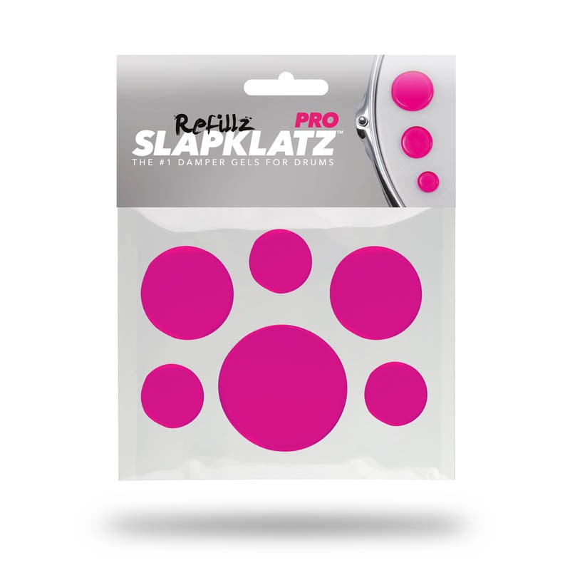 SlapKlatz SlapKlatz Pro Refillz Drum Dampeners - GEL Pink その他ドラムアクセサリ (ドラム)