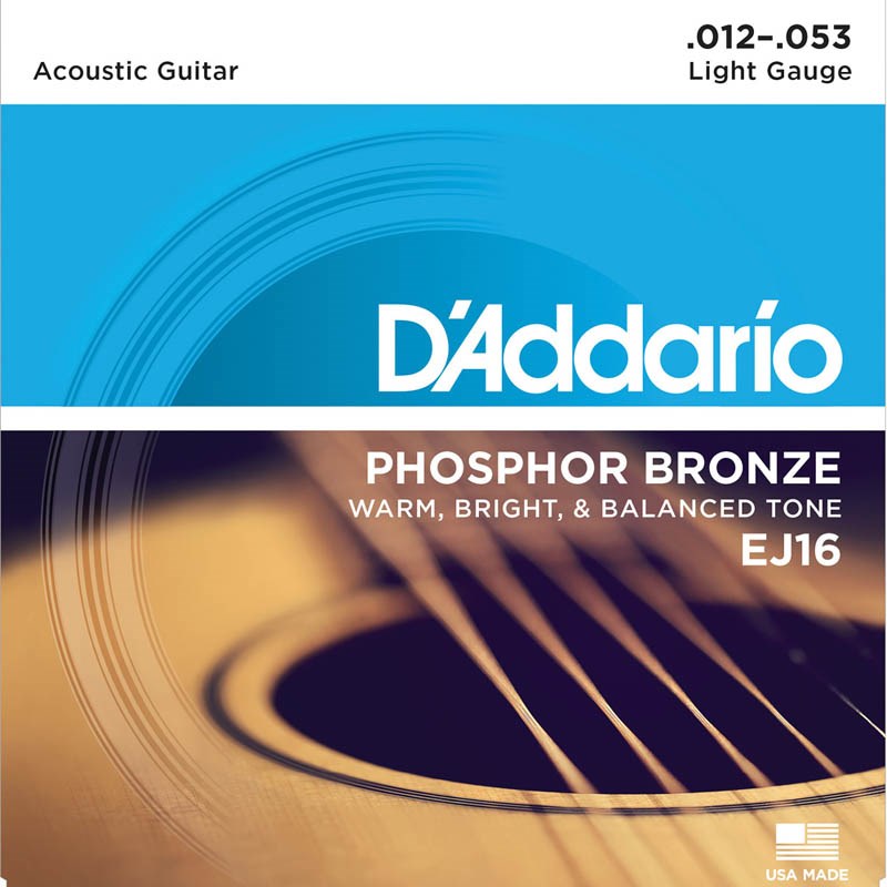 関連商品D’Addario/新品 商品一覧＞＞楽器アクセサリ【〜5，000円】 商品一覧＞＞弦/アコギ弦/D’Addario 商品一覧＞＞D’Addario Phosphor Bronze Acoustic Guitar Strings EJ16 [Light] 弦 アコギ弦 (楽器アクセサリ)商品説明世界中が認める御用達 ダダリオのアコースティックギター弦1974年から生産が始まったフォスファーブロンズ弦。そのサウンドは世界中のアーティスト達を魅了し、今もなおライブ/スタジオワークなど場所を選ばす愛用されています。ゲージ・EJ16 Light: PL012-PL016-PB024-PB032-PB042-PB053※デザインの変更によって新旧のパッケージは混在することがございますが、製品自体に違いはありませんのであらかじめご了承下さい。イケベカテゴリ_楽器アクセサリ_弦_アコギ弦_D’Addario_新品 SW_D’Addario_新品 JAN:0019954121143 登録日:2009/09/29 アコギ弦 アコースティック弦 ダダリオ