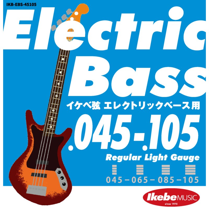 Ikebe Original Electric Bass Strings ٸ 쥭١ 045-105 [Regular Light Gauge/IKB-EBS-45105]  ١ (ڴ異)