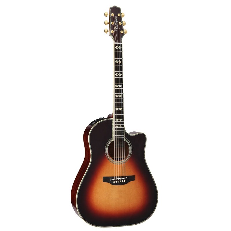 関連商品TAKAMINE/新品 商品一覧＞＞アコースティック・エレアコギター【220，000円〜420，000円】 商品一覧＞＞エレアコギター/TAKAMINE 商品一覧＞＞TAKAMINE DMP800 DAS 【お取り寄せ商品】 エレアコギター (アコースティック・エレアコギター)商品説明〜 Takamine エレアコ800シリーズ 〜国内外問わず有名アーティスト達が挙って使用し、確かな品質と絶大な信頼を持つ国産アコースティックギターメーカー「Takamine」『800シリーズ』は、トラディショナルなラウンドショルダーボディを基本に、現代のプレイトレンドに合わせてカッタウェイを施した新たなボディシェイプをもつシリーズです。630mmショートスケールによるプレイアビリティーとパワフルなストロークにも応える大容量ボディのサウンドが特徴！〜プリアンプ CT4-DX (DMP)〜タカミネのプリアンプCT4-DXは、006P/9Vバッテリー×2の18V高電圧ドライブにより、かつてない余裕のヘッドルームを実現。音量の最小/最大幅が大きいアコースティック・ギターの広いダイナミックレンジを充分に満たし、優しく奏でる穏やかな爪弾きから弦の揺れが見える程のハード・ピッキングまで、ピュアで歪みのない豊かなサウンドを実現します。世界中のトップ・プロから認められているタカミネ・オリジナル・ブリッジピックアップパラスティックに加え、任意のピックアップを接続するデュアル・モードを搭載。2系統のEQとノッチフィルターにより、それぞれのピックアップの個性を最大限に活かしたイコライジングと任意のミックス・バランス調整により、今までに無いフレキシブルなサウンドを提供します。通常の1ピックアップ・モードでは2グループのEQをリンクさせ4ポイントEQ&ノッチフィルター×2というプロ用PAコンソールにも匹敵するコントロールが可能となります。[SPEC]・TOP：SOLID SPRUCE・BACK：SOLID SAPELE・SIDES：SOLID SAPELE・NECK：MAHOGANY・FINGER BOARD：EBONY・SCALE：630mm・NUT WIDTH：42mm・PRE-AMP：CT4-DX (DMP)・POSITION MARK：DOUBLE HEART ・COLOR：DAS (gloss)・WITH SEMIHARD CASE：SH-800※写真はサンプルです。材質の特性上、杢目・色合いは1本1本異なります。ご了承下さい。※こちらの商品はお取り寄せ商品につき、商品のお渡しまで1週間ほどお時間をいただく場合がございます。ご購入をお急ぎの方は、ご注文前に必ず納期をメール、もしくはお電話にてお問い合わせ下さい。当店から折り返し納期について返答させていただきます。また、メーカー長期在庫切れの場合、ご注文をキャンセルさせていただく場合がございます。あらかじめご了承下さい。イケベカテゴリ_アコースティック・エレアコギター_エレアコギター_TAKAMINE_新品 SW_TAKAMINE_新品 JAN:4582270003869 登録日:2011/02/23 エレアコ タカミネ 高峰