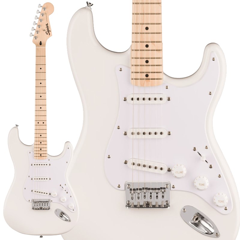 あす楽 Squier by Fender Squier Sonic Stratocaster HT (Arctic White/Maple Fingerboard) STタイプ (エレキギター)