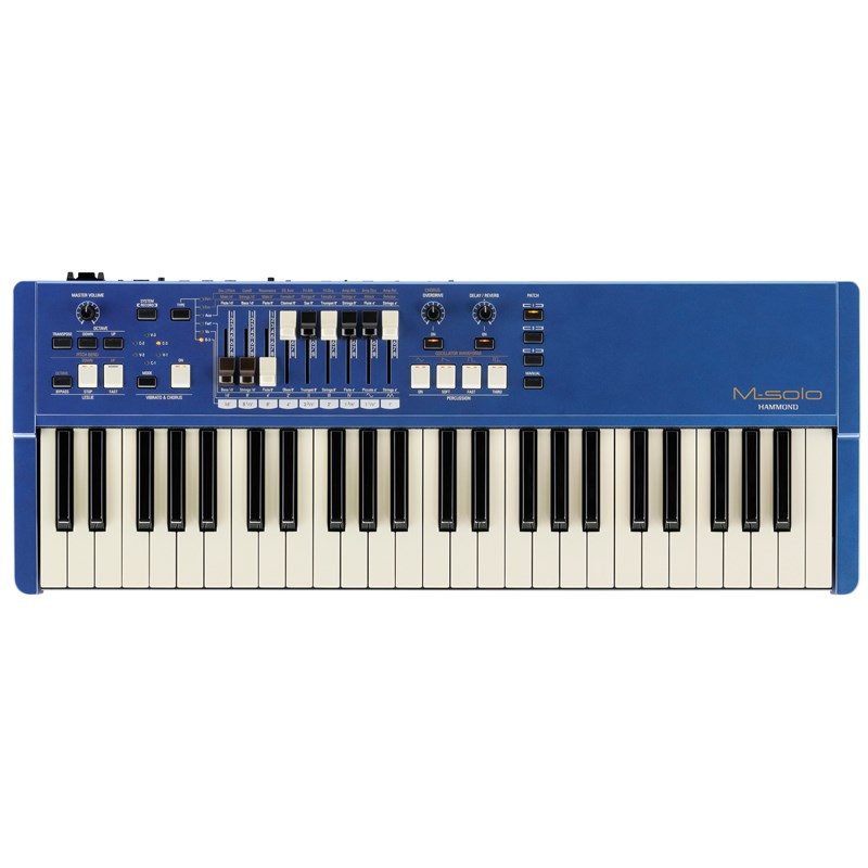 HAMMOND M-solo BLE [リミテッドカラー：ブルー] (49鍵盤・ハモンドドローバーオルガン) 【予約商品・2024年6月発売予定】 ステージピアノ・オルガン オルガン・複合系 (シンセサイザー・電子楽器)