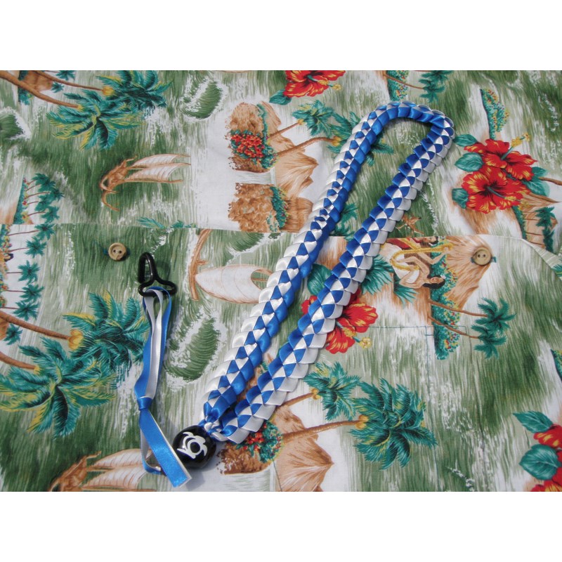 Daiking Corporation Hawaiian Ribbon Lei Ukulele Strap [DHRUS-9WTBL][9mm：ホワイト] ギターストラップ (楽器アクセサリ)