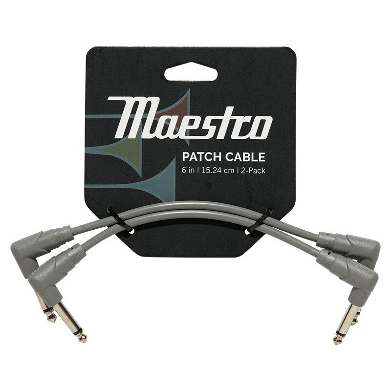 Gibson Maestro Instrument Patch Cables (6-inch/2Pack) [CABP-GRY] シールドコード パッチケーブル (楽器アクセサリ)